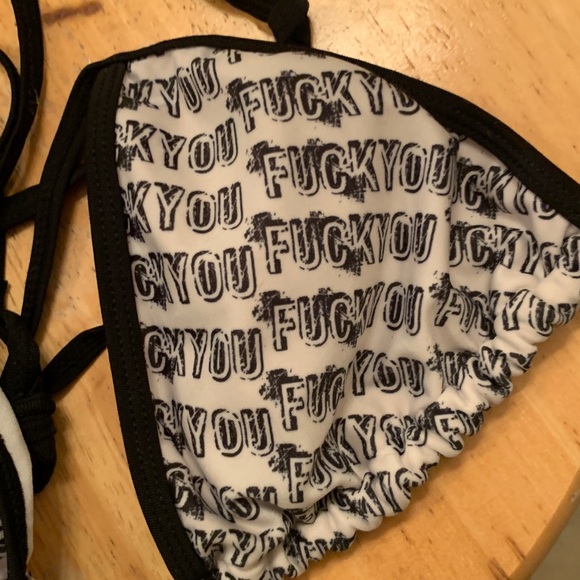 Hustler Hollywood Black and White Bikini - Picture 2 of 6